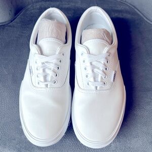 Vans White Patent Leather Stack Sneaker Size 10